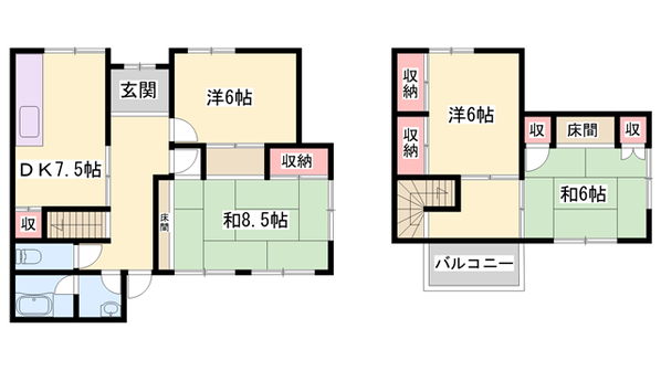 月丘町戸建の物件間取画像